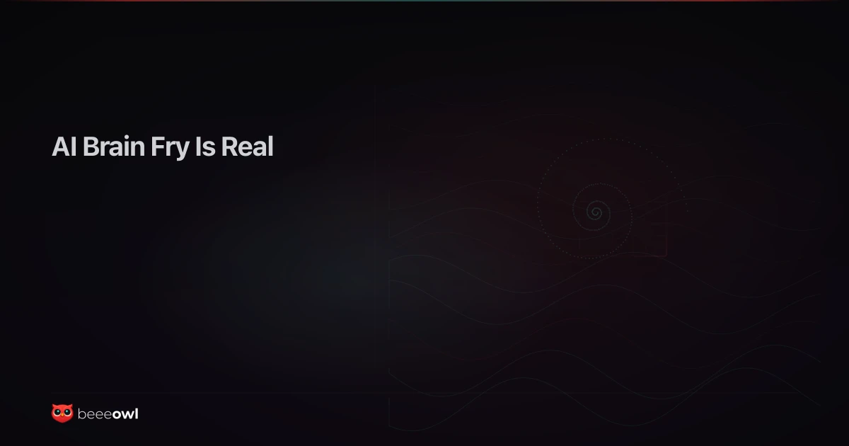 "AI Brain Fry" Is Real: Why Executives Need Agents, Not More AI Tools